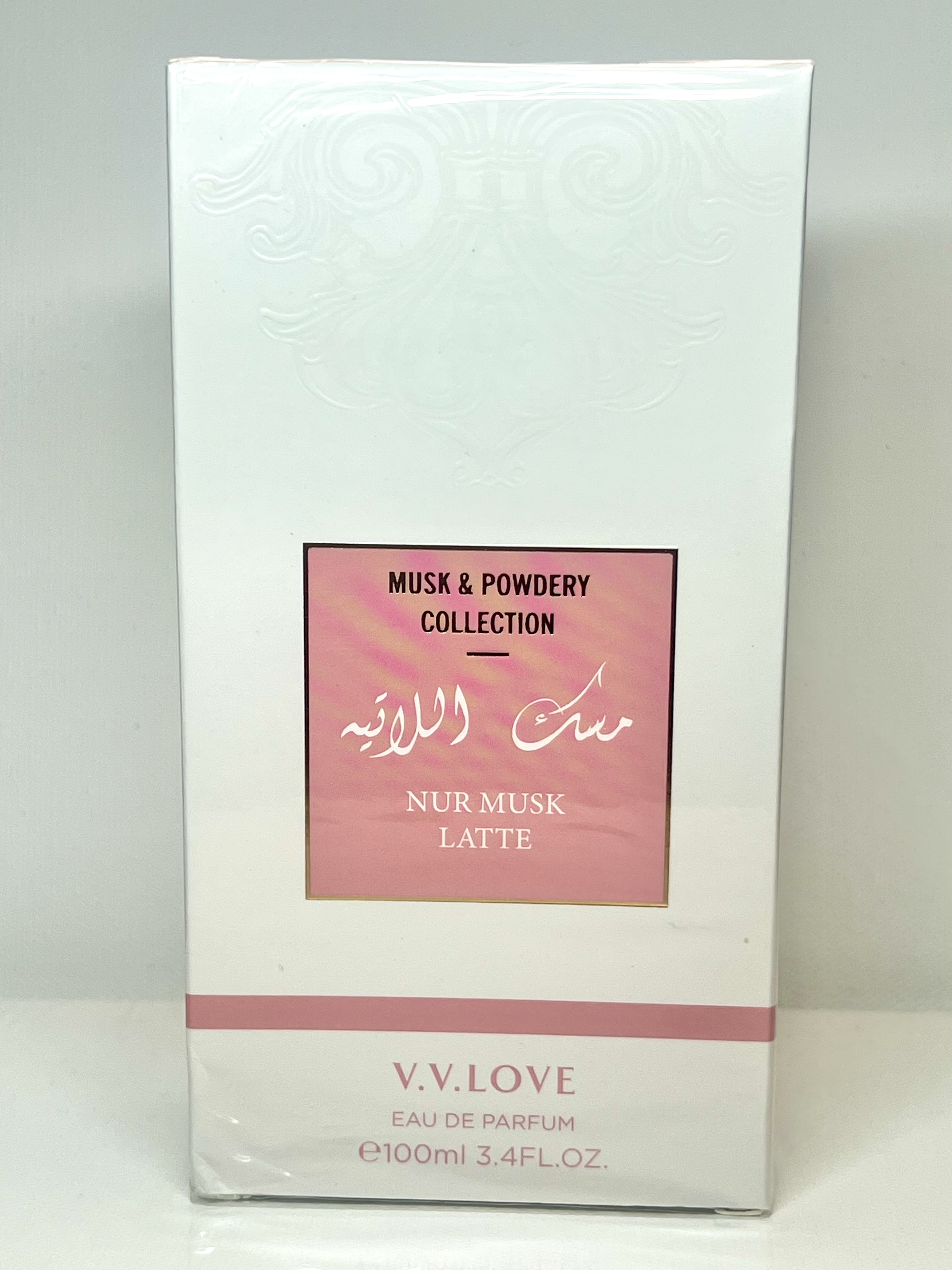 V. V. Love Nur Musk Latte - Musk and Powdery Collection Eau de Parfum 3.4 Oz by VV Love